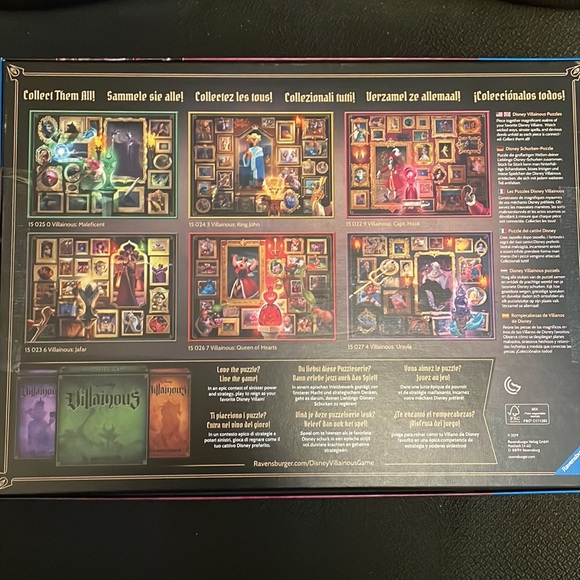 Ravensburger Disney Villainous Captain Hook 1000 piece puzzle. No. 15 022 9. - Picture 4 of 4